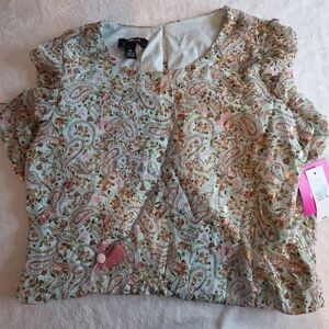 NWT Womens Ann Byer Size 16 Boho Paisley Dress